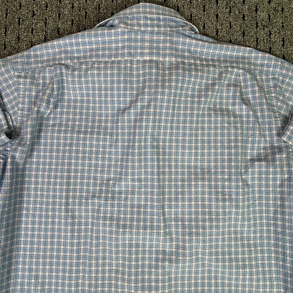 Polo Ralph Lauren Westerton Plaid Check Mens Long Sleeve Large L Blue Pink White